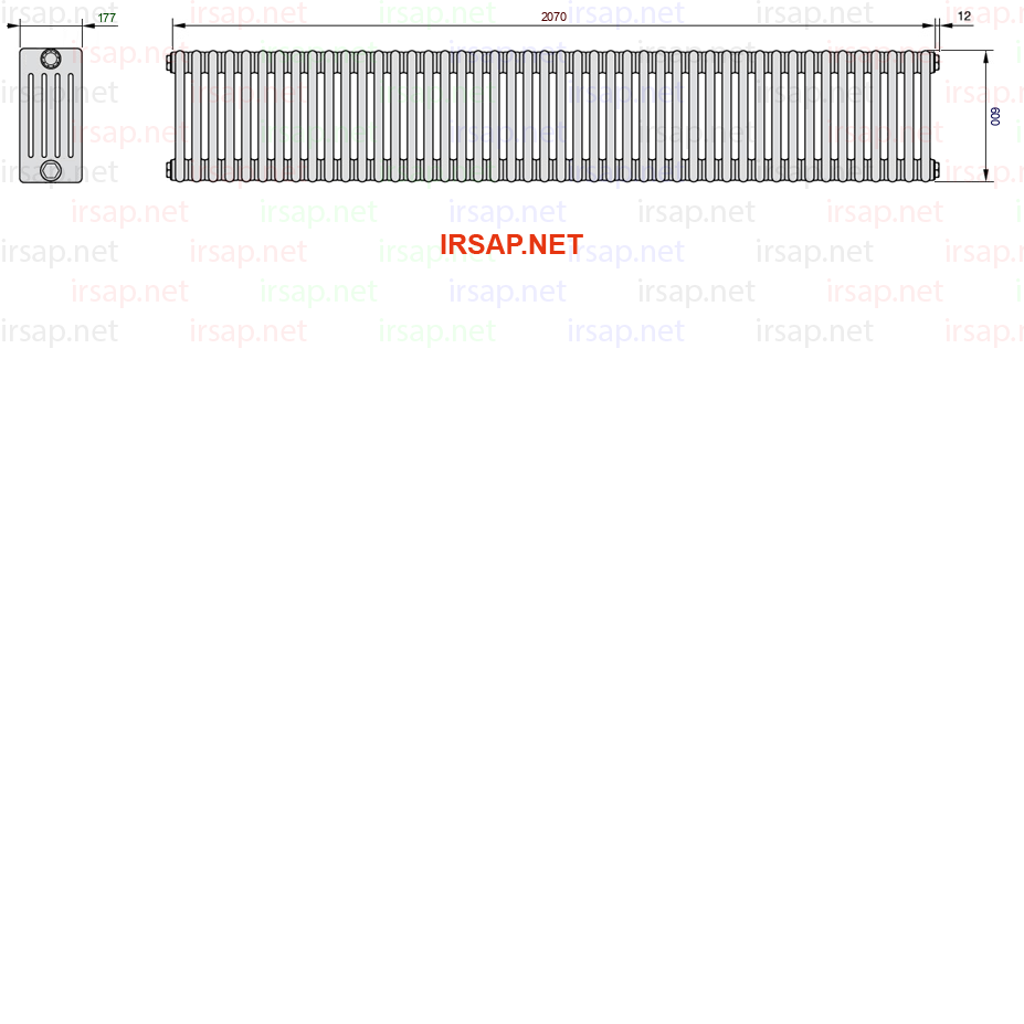 Радиатор IRSAP Tesi 50600/46 T22 CL 01